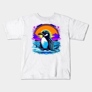 Antarctica Exploration Penguin Graphic Kids T-Shirt